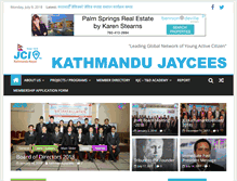 Tablet Screenshot of kathmandujaycees.org.np